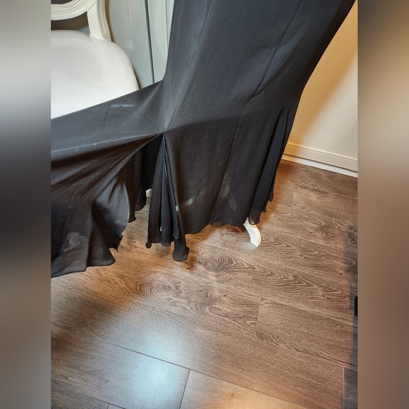 COPY - Black Chiffon Skirt with Rhinestone Detail at Waist - Picture 12 of 12